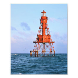 American Shoal Lighthouse, Florida Satin Foto