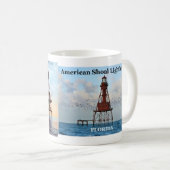 American Shoal Lighthouse, Florida Tasse (VorderseiteRechts)