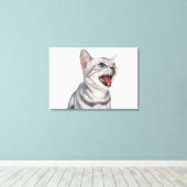 American Shorthair 5 Leinwanddruck (Insitu (Holzboden))