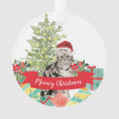 American Shorthair Brown Tabby Weihnachten Ornament (Vorderseite)