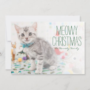 American Shorthair Cat Feiertagskarte