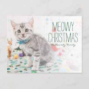 American Shorthair Cat Feiertagspostkarte