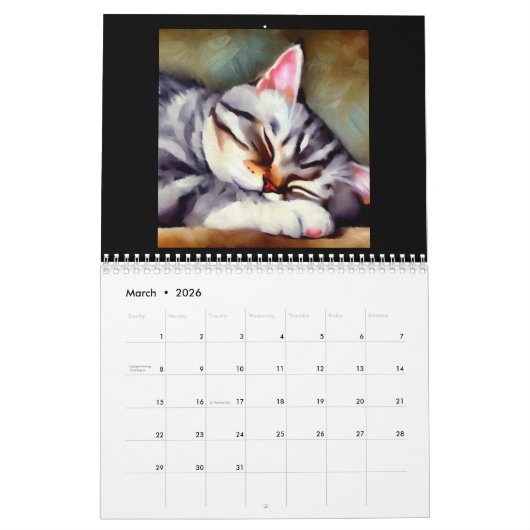 American Shorthair Cat Kalender (Mär 2026)
