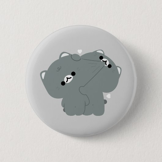 American Shorthair Couple Button (Vorderseite)