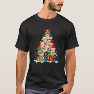 American Shorthorthfield Cat Christmas Weihnachtsm T-Shirt