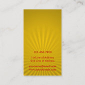 American Sicilian Roots Business Cards Visitenkarte (Rückseite)