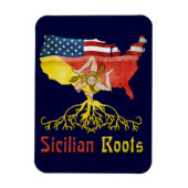 American Sicilian Roots Flexi Magnet (Vertikal)