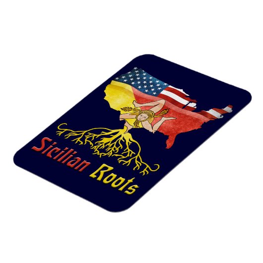 American Sicilian Roots Flexi Magnet (Linke Seite)