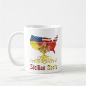 American Sicilian Roots Kaffeetasse (Links)