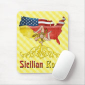 American Sicilian Roots Mousemat Mousepad (Mit Mouse)