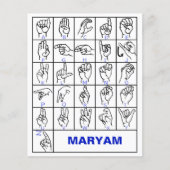 American Sign Language Alphabet, Learn Mute ASL Flyer (Vorne)
