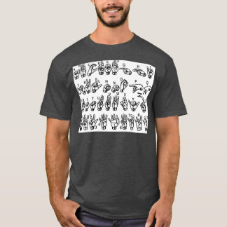 American Sign Language Alphabet T-Shirt