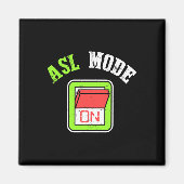 American Sign Language Asl Im Deaf Awareness Magnet (Vorne)