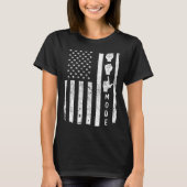 American Sign Language ASL USA Flag T-Shirt (Vorderseite)