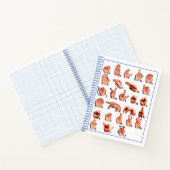 American Sign Language Deaf Alphabet, lernen ASL Notizblock (Innenseite)