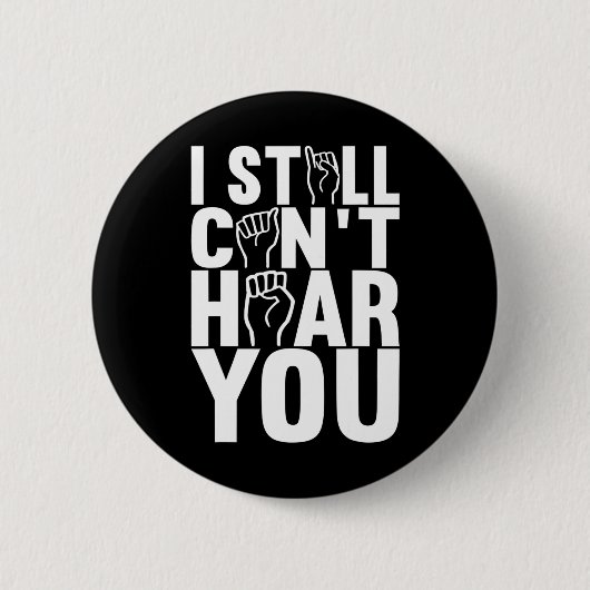 American Sign Language Deaf Awareness 15 Button (Vorderseite)