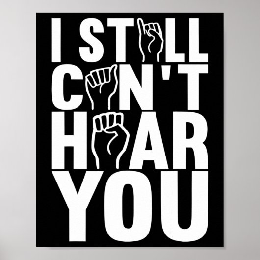 American Sign Language Deaf Awareness 15 Poster (Vorne)