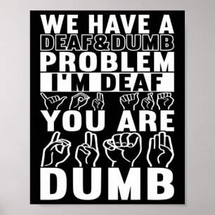 American Sign Language Deaf Awareness 16 Poster