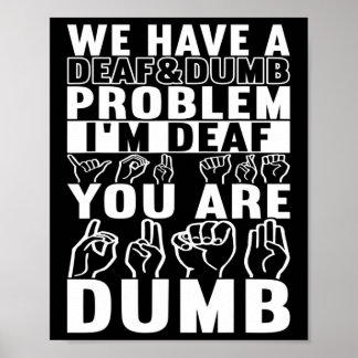 American Sign Language Deaf Awareness 16 Poster