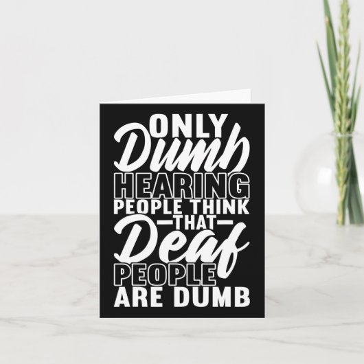 American Sign Language Deaf Awareness 19 Karte (Vorderseite)