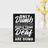 American Sign Language Deaf Awareness 19 Karte (Gelbe Blume)