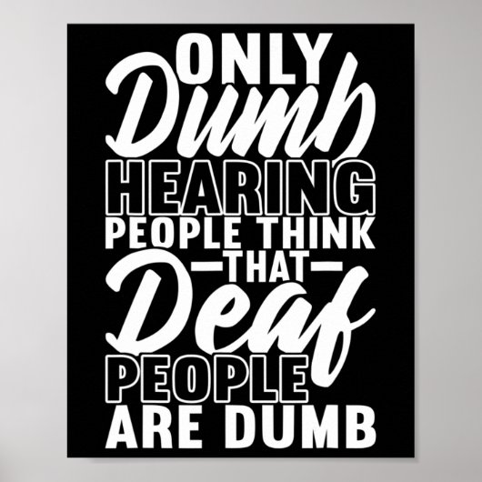 American Sign Language Deaf Awareness 19 Poster (Vorne)