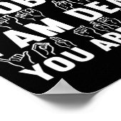 American Sign Language Deaf Awareness 20 Poster (Ecke)