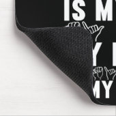 American Sign Language Deaf Awareness 21 Mousepad (Ecke)