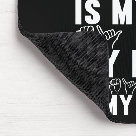 American Sign Language Deaf Awareness 21 Mousepad (Ecke)