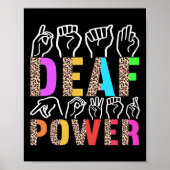 American Sign Language Deaf Awareness 3 Poster (Vorne)