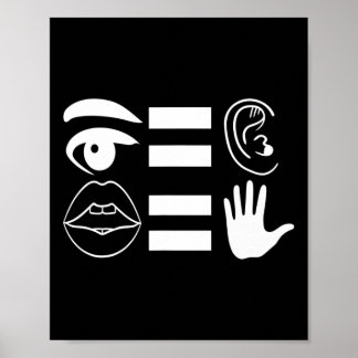 American Sign Language Deaf Awareness 6 Poster