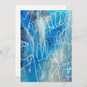 American Sign Language Feiertagskarte (Vorne/Hinten)