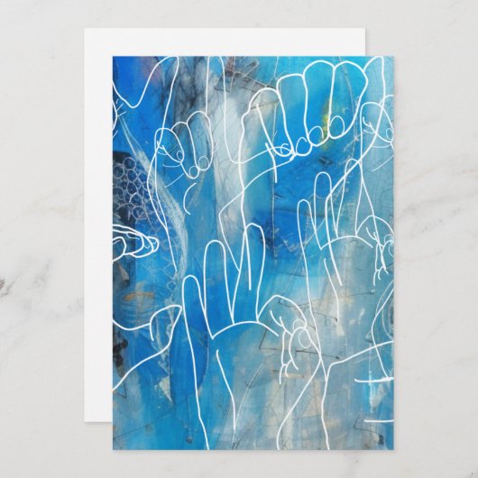 American Sign Language Feiertagskarte (Vorne/Hinten)