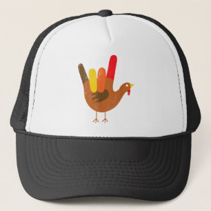 American Sign Language I Liebe You Erntedank Tur Truckerkappe