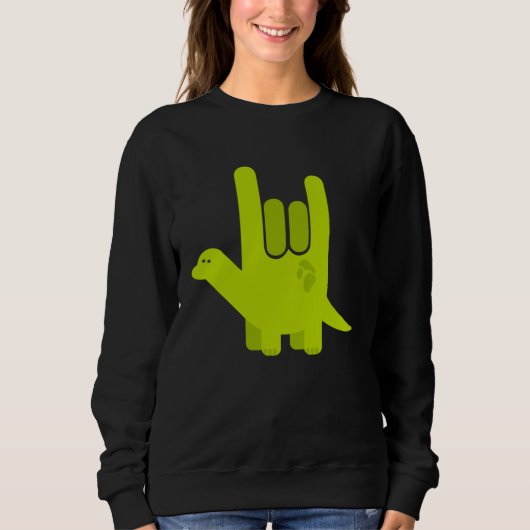 American Sign Language I Love You Valentines Kid Sweatshirt (Vorderseite)