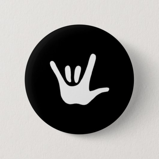 American Sign Language Liebe ASL Button (Vorderseite)