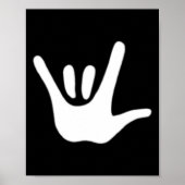 American Sign Language Liebe ASL Poster (Vorne)