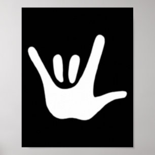 American Sign Language Liebe ASL Poster