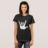 American Sign Language Liebe ASL T-Shirt (Vorne ganz)
