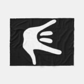 American Sign Language Love Asl Deaf Awareness  Fleecedecke (Vorderseite (Horizontal))