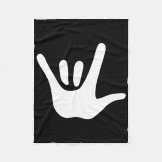 American Sign Language Love Asl Deaf Awareness  Fleecedecke (Vorderseite)