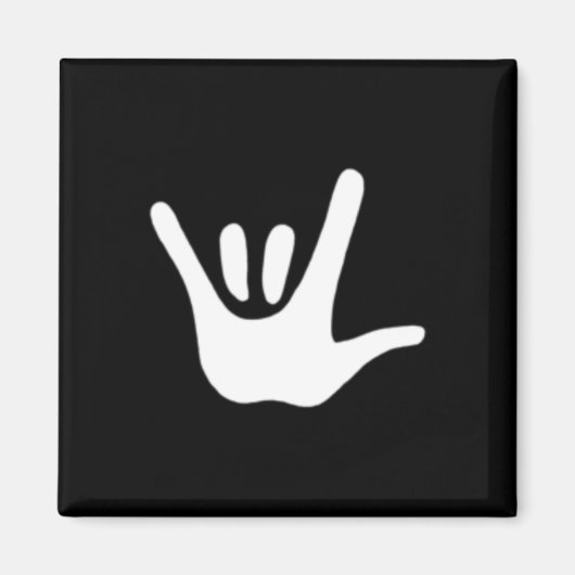 American Sign Language Love Asl Deaf Awareness  Magnet (Vorne)