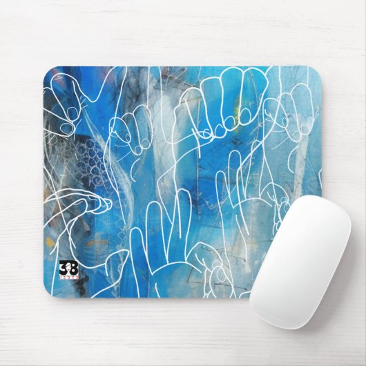 American Sign Language Mousepad (Mit Mouse)