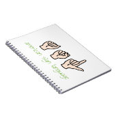 American Sign Language Notizblock (Rechte Seite)