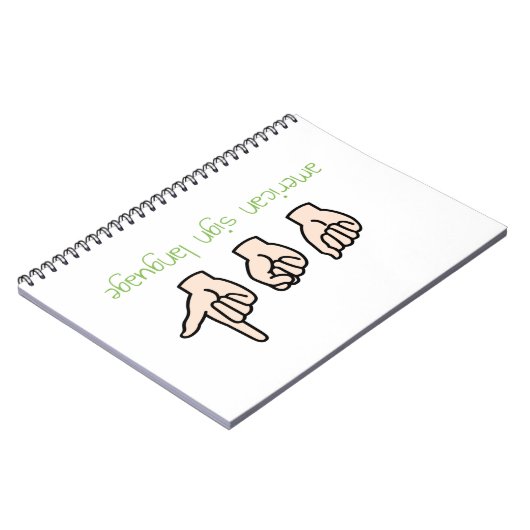 American Sign Language Notizblock (Linke Seite)