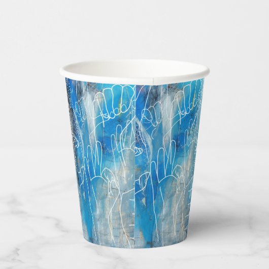 American Sign Language Pappbecher (Rechts)