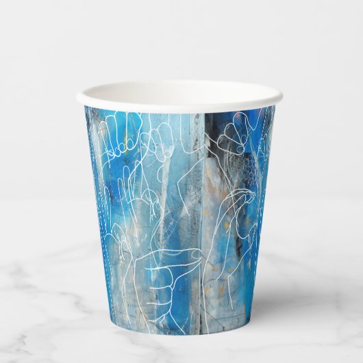 American Sign Language Pappbecher (Vorderseite)