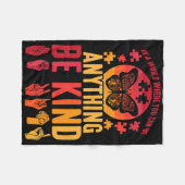 American Sign Language Puzzle Deaf Butterfly Fleecedecke (Vorderseite (Horizontal))