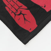 American Sign Language Puzzle Deaf Butterfly Fleecedecke (Ecke)