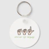 American Sign Language Schlüsselanhänger (Vorderseite)